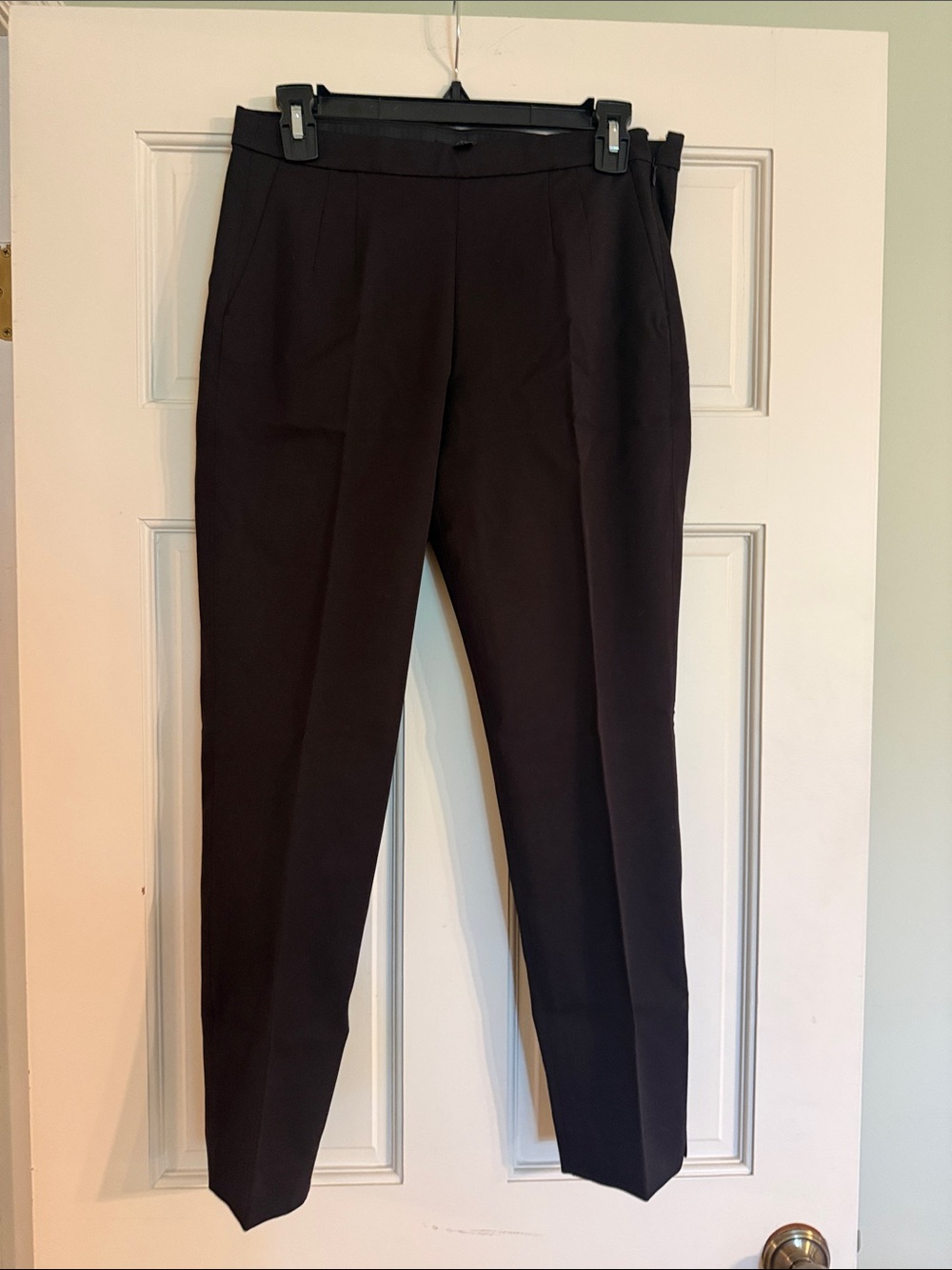 J. Crew Women's Black Tapered Dress Trousers